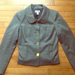Ann Taylor Gray Button-up Blazer
